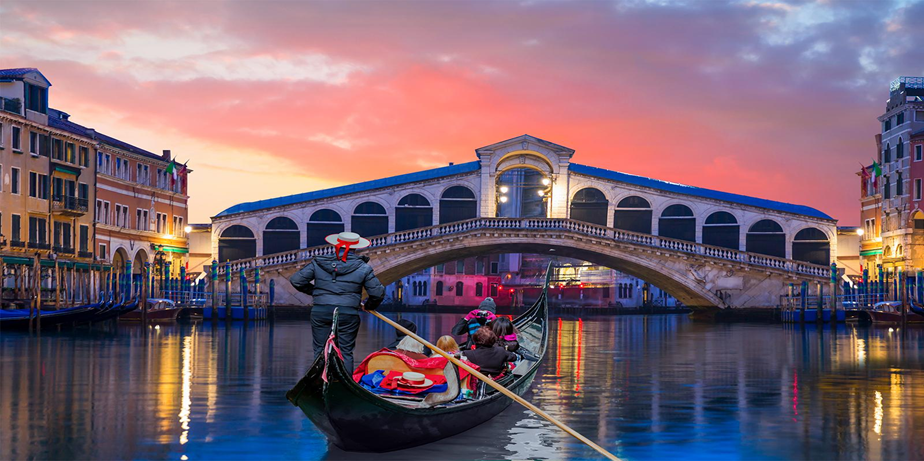 The Gondola Ride in Sunset Town